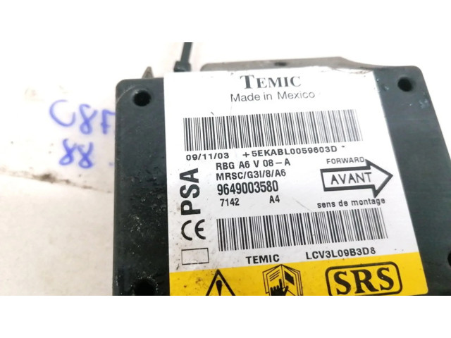 Блок подушек безопасности 9649003580, LCV3L09B3D8   Citroen C2