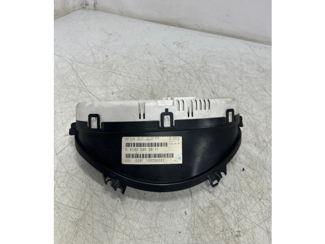 Přístrojová deska  Mercedes-Benz ML W163 2001 A1635409011  