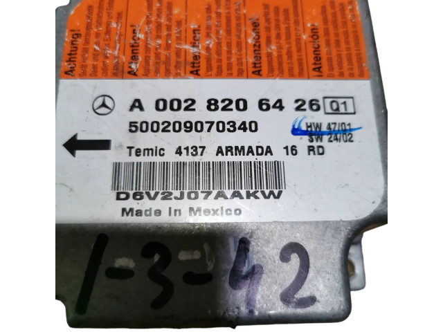Блок подушек безопасности A0028206426, 500209070340   Mercedes-Benz S W220