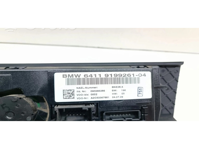 Блок управления климат-контролем 9199261, 64119199261   BMW 3 E92 E93