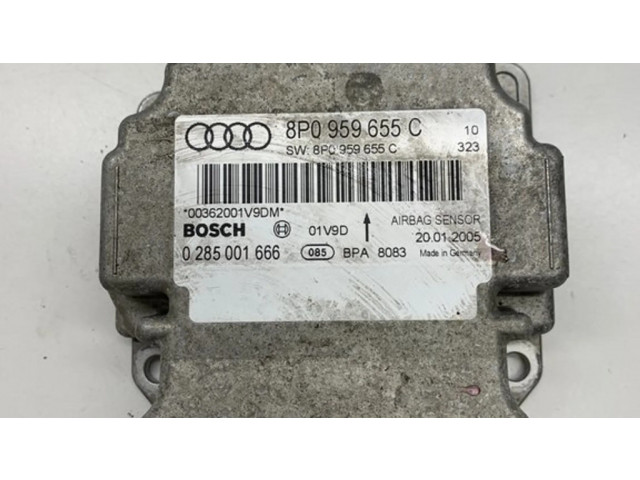 Блок подушек безопасности 8P0959655C, 0285001666   Audi A3 S3 A3 Sportback 8P