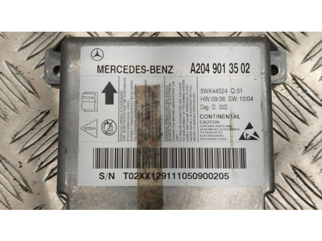 Блок подушек безопасности A2049013502, 5WK44524   Mercedes-Benz C W204