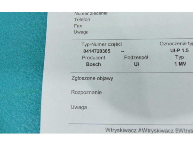Vstřikovač 0414720305, IMPRK1242137   Volkswagen Touareg I     