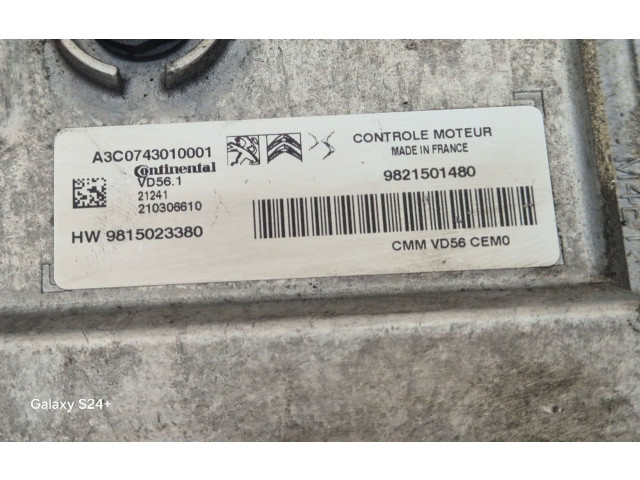 Řídící jednotka 9821501480, 9815023380   Peugeot 2008 II 2021