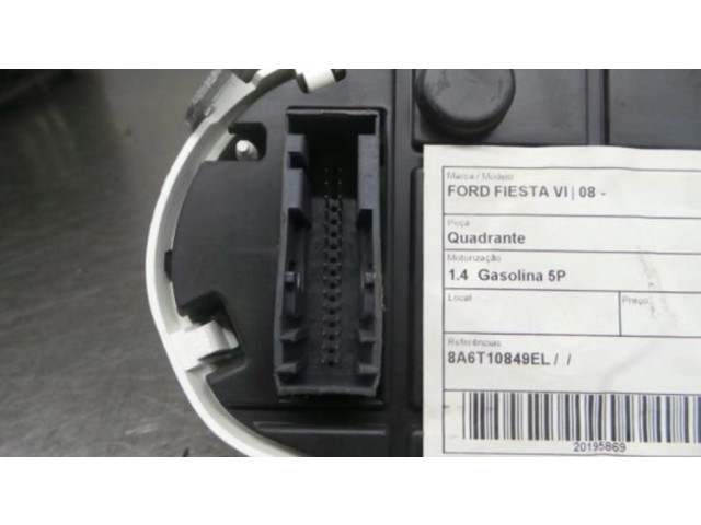 Přístrojová deska  Ford Fiesta 2010 8A6T10849EL  