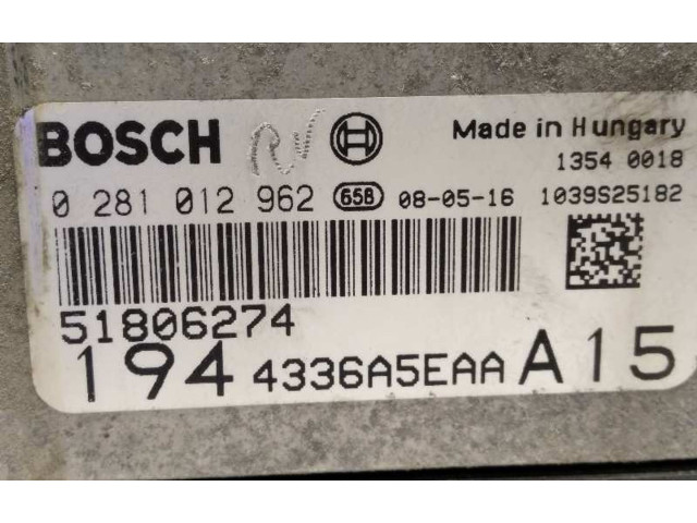Řídící jednotka 51806274, 0281012962   Fiat Croma 2009