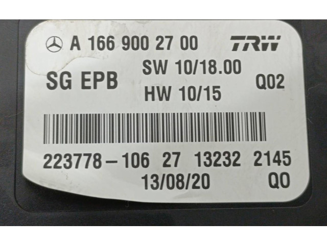 Řídící jednotka A1669002700   Mercedes-Benz A W176 2013