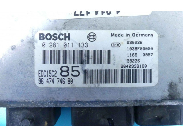 Řídící jednotka 0281011133, IMPRK1314177   Peugeot 807 2003