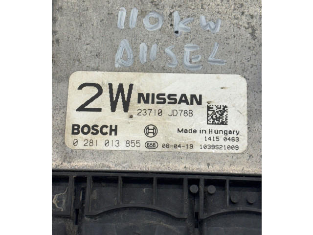 Řídící jednotka 23710JD78B, 1039S21009   Nissan Qashqai 2008