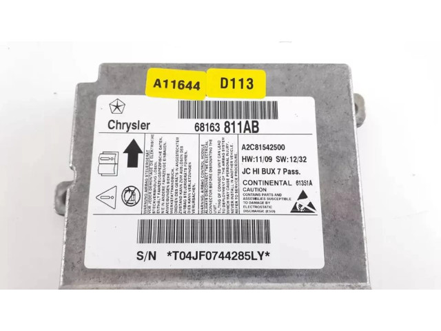 Блок подушек безопасности 68163811AB, A2C81542500   Fiat Freemont