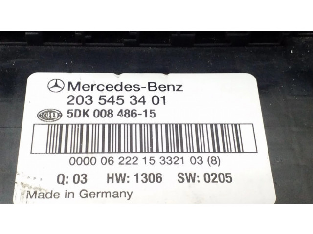 Блок комфорта 2035453401, 5DK00848615   Mercedes-Benz C W203   