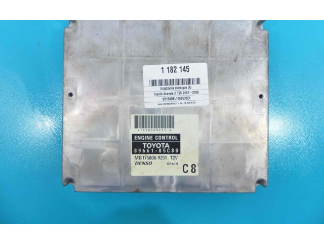 Řídící jednotka 89661-05C80, IMPRK1182145   Toyota Avensis T250 2006
