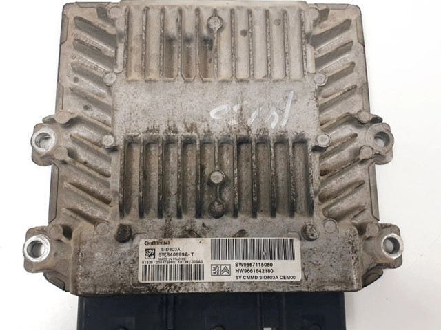 Блок управления двигателя 5WS40899A, 9667115080   Fiat Scudo