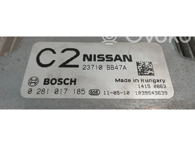 Řídící jednotka 0281017185   Nissan Qashqai+2 2011