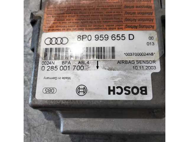 Блок подушек безопасности 8P0959655D, CENTRALITAAIRBAG   Audi A3 S3 8P