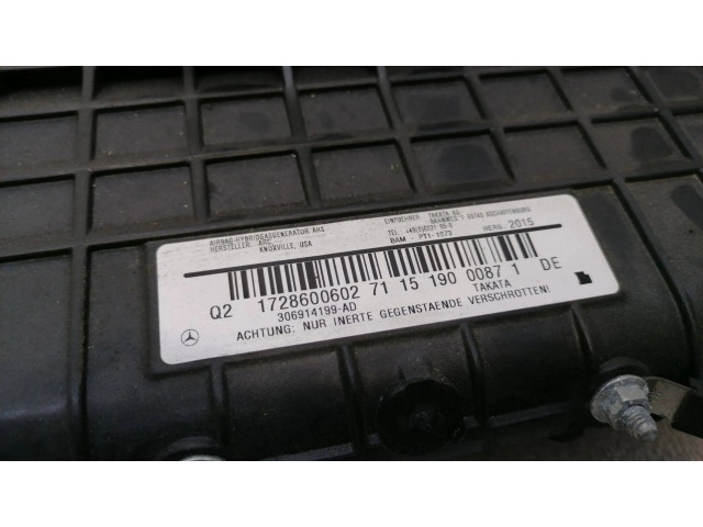 Подушка безопасности для колен 1728600602, 306914199AD   Mercedes-Benz AMG GT R190 C190
