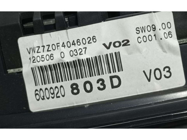 Zpětné zrcátko  Volkswagen Polo II 86C 2F 1985  6Q0920803D, 11008032009A  
