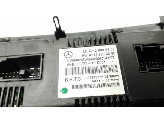 Блок управления климат-контролем A2129006202, A2128300385   Mercedes-Benz E W212