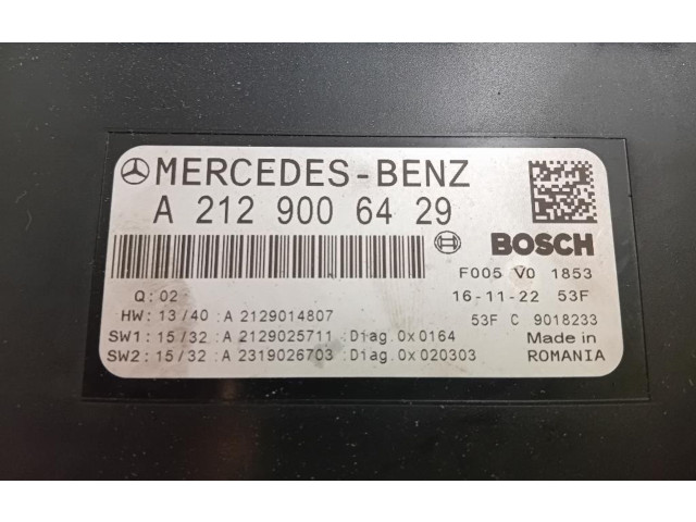   Pojistková skříňka A2129006429, 642826   Mercedes-Benz GLE (W166 - C292) 2015