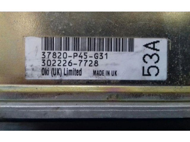 Řídící jednotka 37820P45G31, 37820P45G31   Honda Accord 
