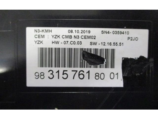 Přístrojová deska  Opel Corsa F 2022 9831576180  