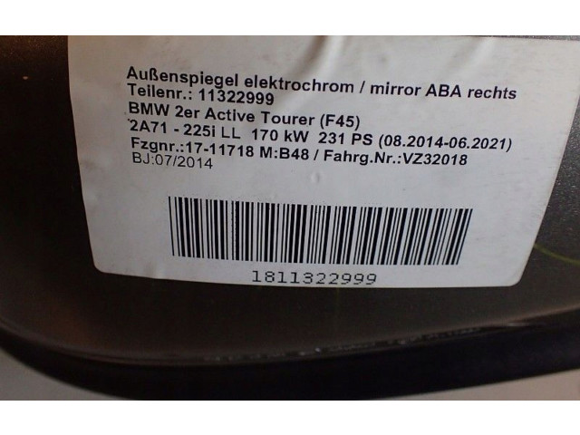 Zpětné zrcátko  BMW 2 F45 2016    