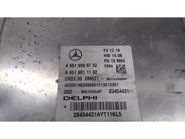 Блок управления двигателя A6519009702, 28454431   Mercedes-Benz CLA C117 X117 W117