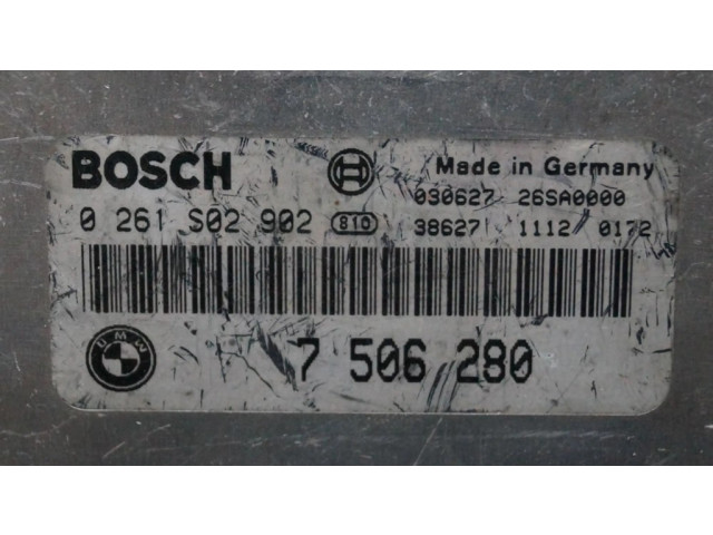 Řídící jednotka 75062800261S02902, 7506280   BMW 7 E65 E66 2008