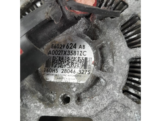 Генератор 56029624AB, A002TX3581ZC   Jeep Cherokee 2.4     
