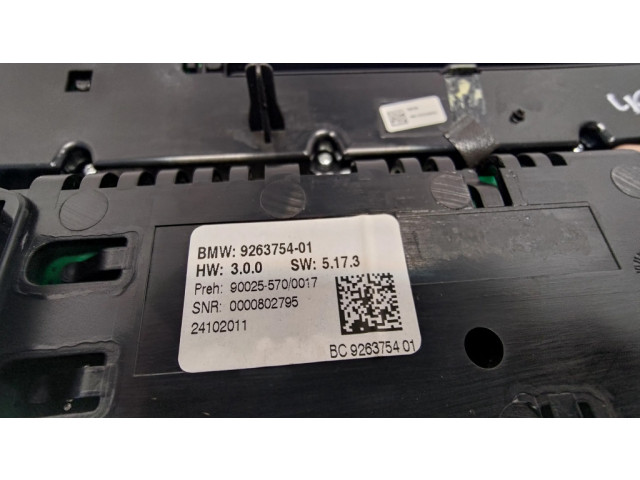 Блок управления климат-контролем 9263754   BMW 5 F10 F11