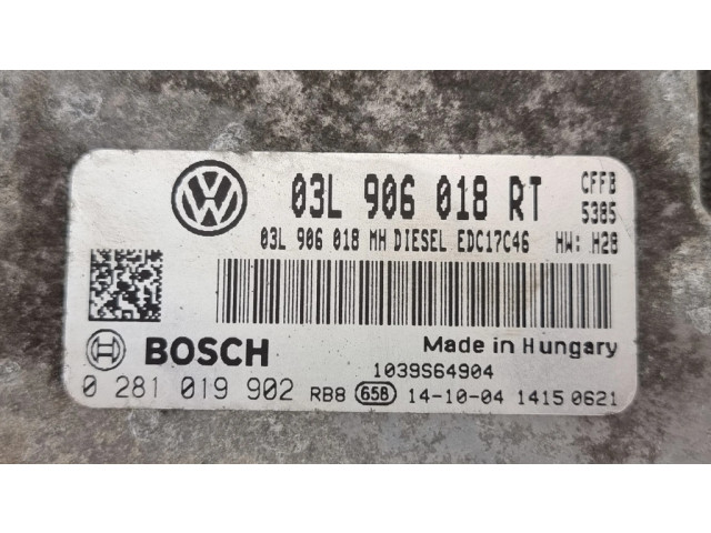 Řídící jednotka 03L906018RT, 0281019902   Skoda Superb B6 (3T) 2015