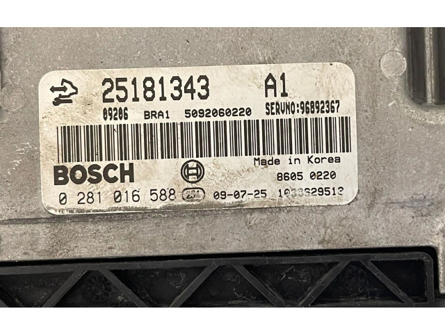 Řídící jednotka 25181343, 25181343   Chevrolet Captiva 2012