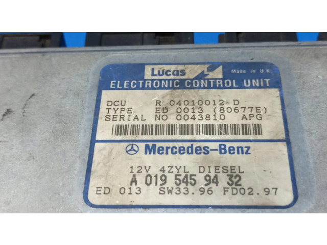 Řídící jednotka A0195459432   Mercedes-Benz E W210 1995
