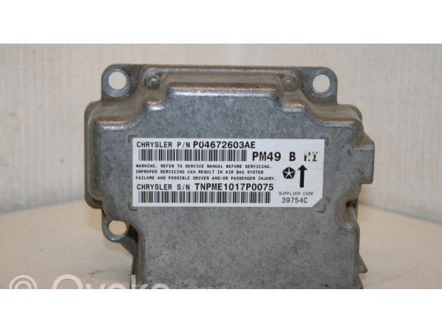 Блок подушек безопасности P04672603AE, TNPME1017P0075   Dodge Caliber