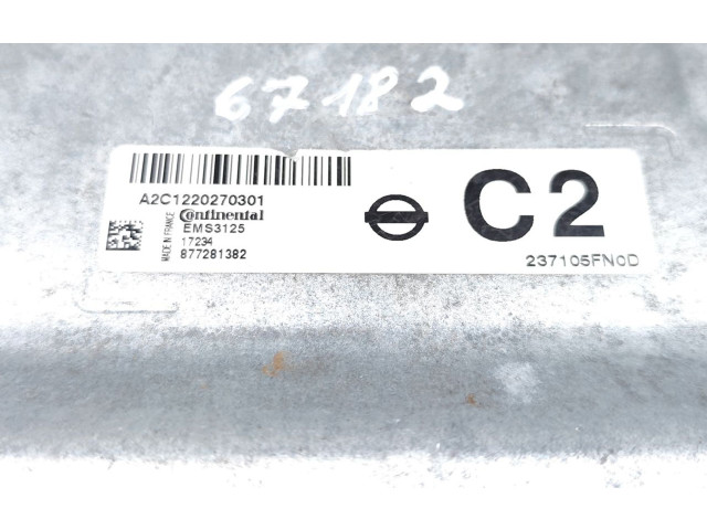 Řídící jednotka 237105FN0D, A2C1220270301   Nissan Micra K14 2018