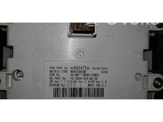 Přístrojová deska  Peugeot 5008 2010 9666276280, 9666247580  