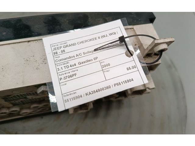 Блок управления климат-контролем 55115904, KA354900360   Jeep Grand Cherokee (WJ)