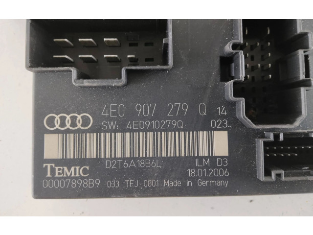 Zámek zadních dveří 4E0907279Q, 4E0910279Q   Audi A8 S8 D3 4E 2008