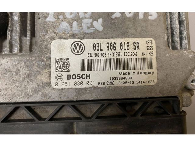 Řídící jednotka 03L906018SR, 0281030091   Skoda Superb B6 (3T) 2013
