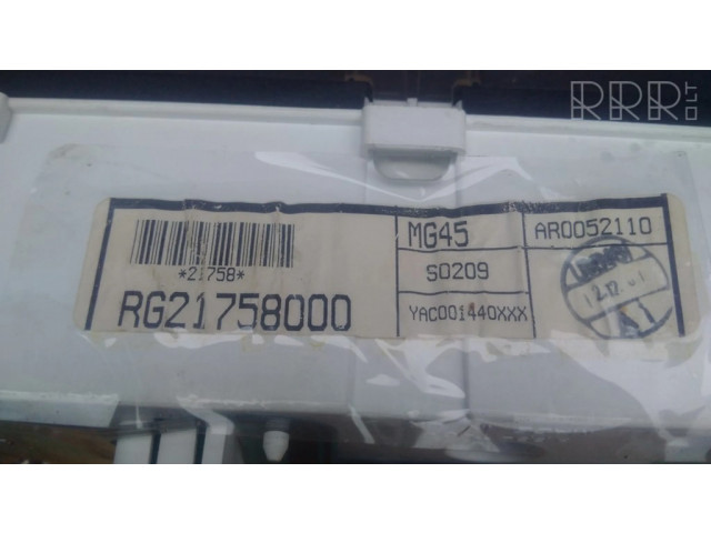 Панель приборов RG21758000, YAC001440   MG ZS       