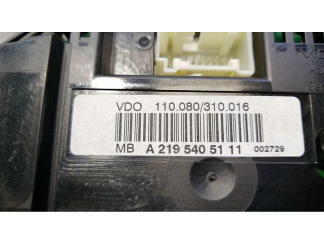 Панель приборов A2195405111   Mercedes-Benz CLS AMG C219       