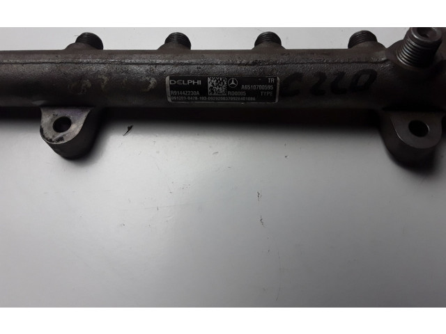Vstřikovací lišta A6510700595   Mercedes-Benz C W204    OM 651.911 
