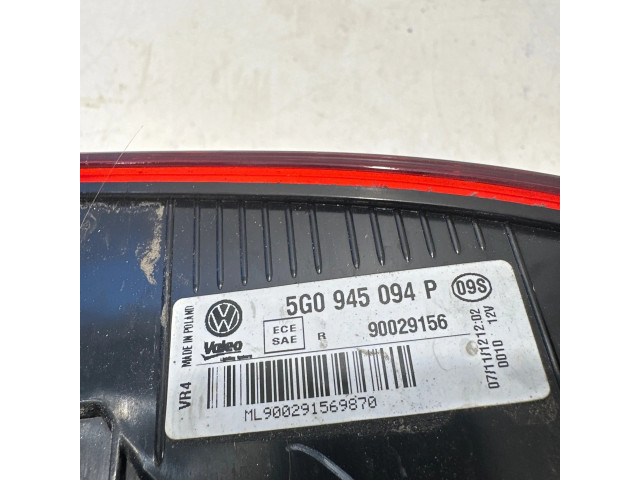 Задний фонарь правый сзади 5G0945094P, 90029156    Volkswagen Golf VII   2013-2019 года