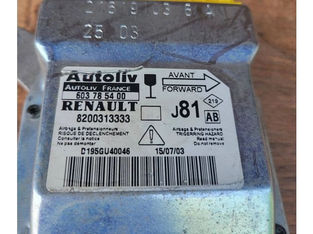Блок подушек безопасности 8200313333, 603785400   Renault Espace IV