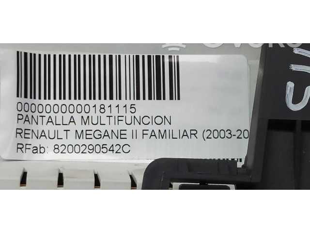 Дисплей    8200290542C   Renault Megane II