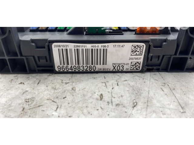 Pojistková skříňka Řídící jednotka BSM 0000657079   Citroen C3 2008