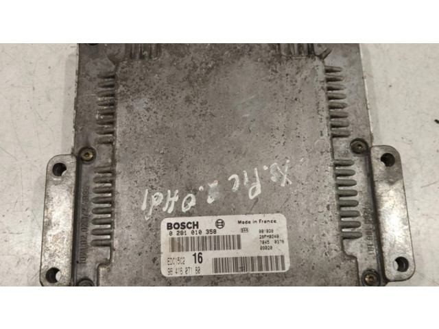 Řídící jednotka 0281010358, 9641607180   Citroen Xsara Picasso 2003