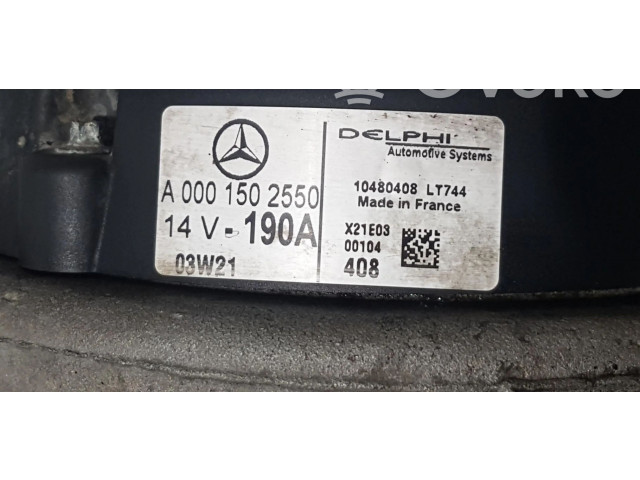 Генератор A0001502550   Mercedes-Benz CLK A209 C209      