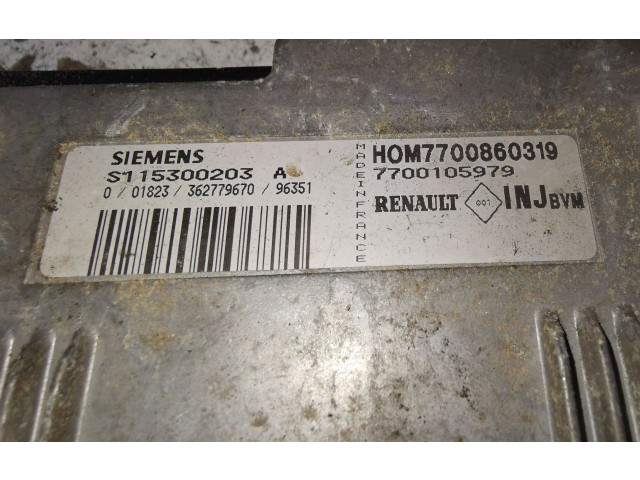 Блок управления двигателя 7700860319, 7700105979   Renault Scenic I