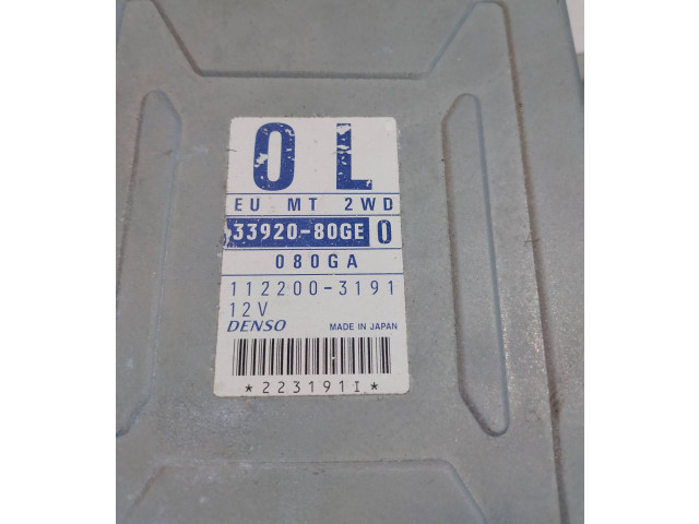 Řídící jednotka 33920-80GE, 080GA   Suzuki Ignis 2001